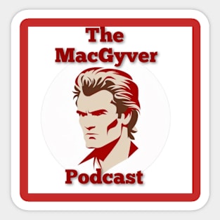 Mac Podcast Red Sticker